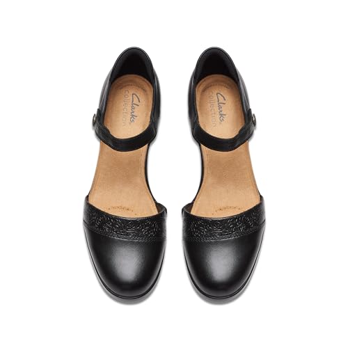 Clarks Womens Emily 2 Ketra, Black Leather, 4 UK