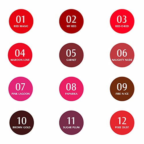 Glam21 Matte Lippie No Transfer Lip Gloss | Lightweight and comfortable| Creamy Matte Formula - 4 gm | Fire N Ice-09