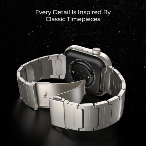 Noise New Launch ColorFit Ultra 4 Smartwatch with BT Calling, 1.96" AMOLED Always-On Display, AI Transcription & Voice Commands, Metal Body, 10m Water Resistant, Heart Rate Monitor (Jet Black)
