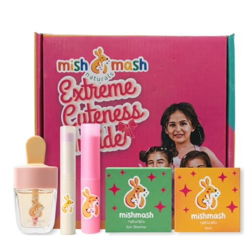 Mishmash Naturals Makeup Kit for Kids Girls, Age 3-14, Pack of 5