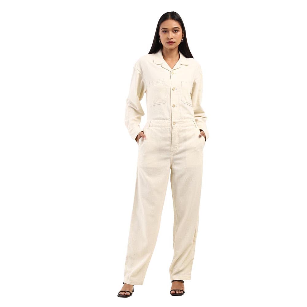 Levi's X Deepika Padukone Cargo Jumpsuit (A3714-0000_XS_Beige)