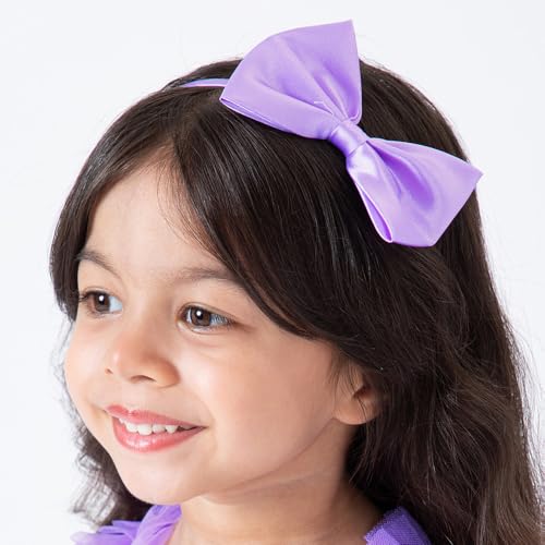 Hopscotch Girls Purple Sleeveless 3D Butterfly Applique Ruffled Gown for Age (5-6 Years)