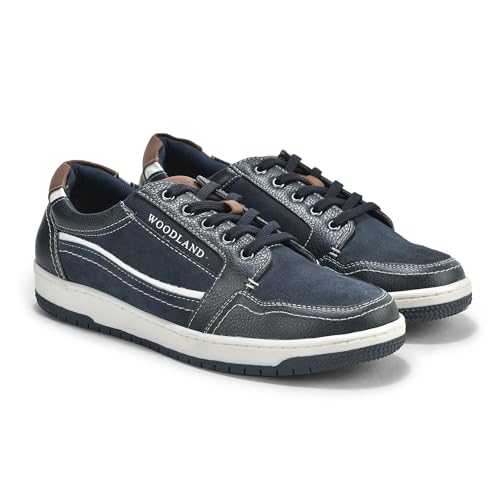 Woodland Men's Navy Softy Milled Casual Shoes-9 UK (43 EU) (OSNK 6215024)