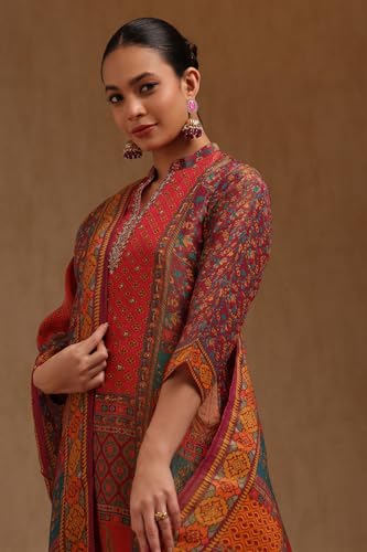 Soch Women's Shimmer Salwar Suit Set (RSD-EWA5CD22459_Multicolour