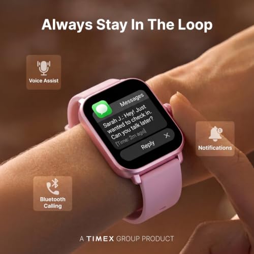 TIMEX iConnect Power 1.83"(4.6cm) Display, 15 Days Battery Life Smartwatch - TWIXW1801T