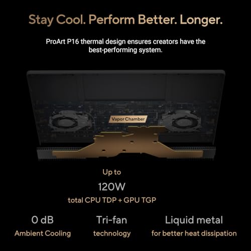 ASUS ProArt P16 (2026),AMD Ryzen AI 9 HX 370,RTX 5080-16GB,32GB RAM,1TB SSD,4K OLED,16"(40 cm),Windows 11 Home,M365 Basic(1 Year),Office 2024,Nano Black,1.95 Kg,H7606WW-SE066WS,Creator/Gaming Laptop
