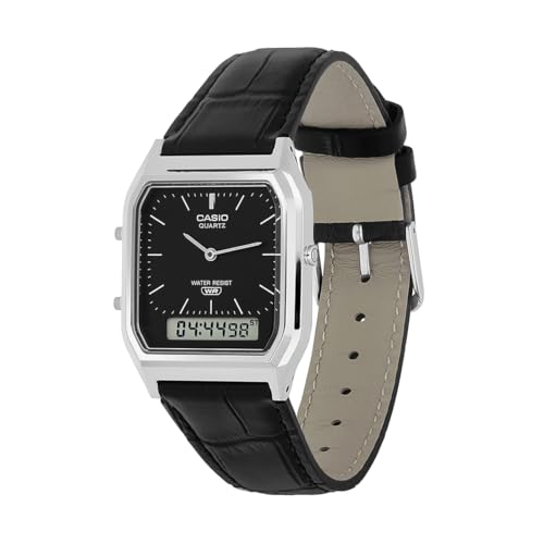 Casio Vintage AQ-230EL-1ADF Analog-Digital Black Dial Unisex (D416)