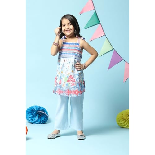 BIBA GIRL PRINTED NARROW KID(KW5284_POWDER BLUE_11)