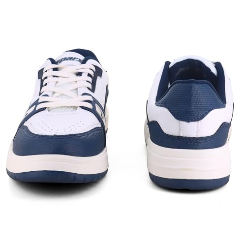 Koburg Men Pearl White Navy Blue Sports Shoes SN0934GPWNB0006