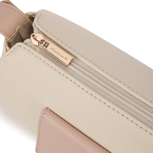 Fastrack Stellar Sling Bag for Women| Faux Leather Sling with Adjustable Belt | Small Grain Texture and Front Button Pocket | Trendy Handbags for Women | Compact Sling for Girls