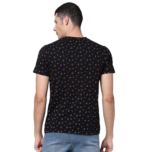 Lee Men's Slim T-Shirt (LMTS002060_Black 2XL)