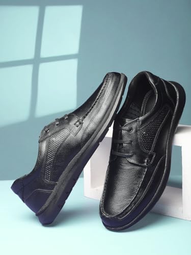 Bata Men Formal Derby Shoes - Black 6 (UK)