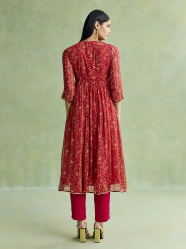 Aarke Ritu Kumar Wine Sanvii Kurta With Pant And Dupatta