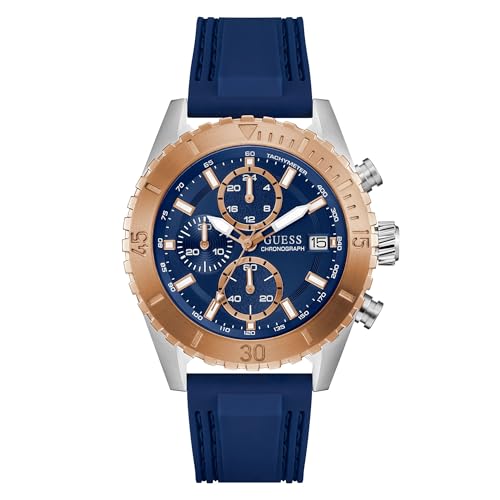 GUESS Blue Round Dial Analog Men's Watch - GW0967G4