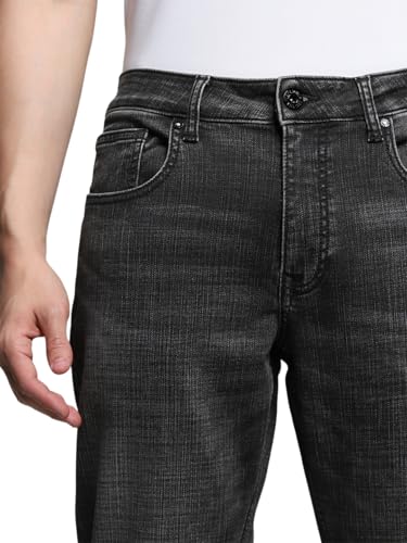 Jack & Jones Men's Regular Fit Low Rise Grey Jeans