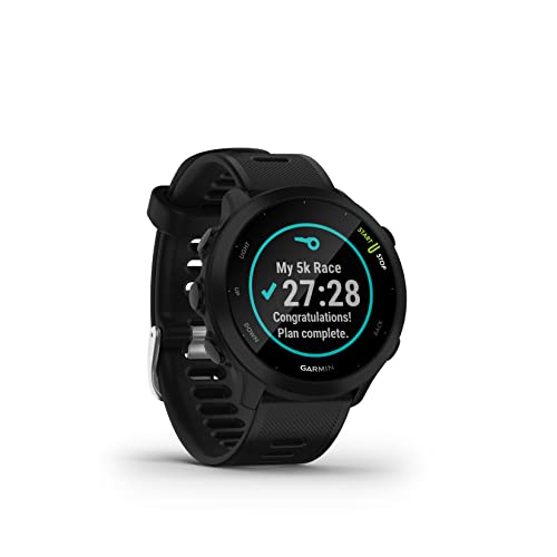 GARMIN Forerunner 55, GPS Running Watch with Daily Suggested Workouts, Up to 2 Weeks of Battery Life (Black)