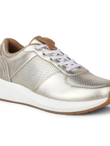 Hush Puppies Women Casual Lace Up Shoes - Gold (6Uk)