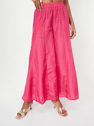 Max Women Embellished Straight Kurta Set,Pink,M