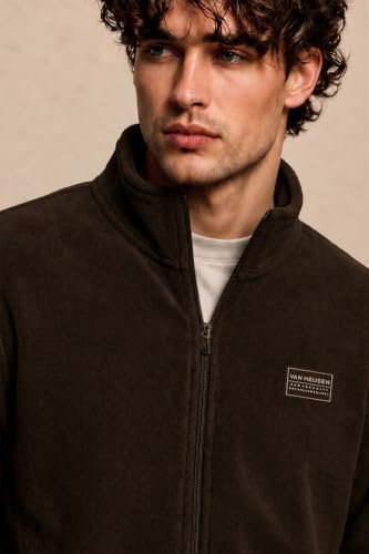 Van Heusen Men Feather Light Fleece Jacket with Zipper Pockets