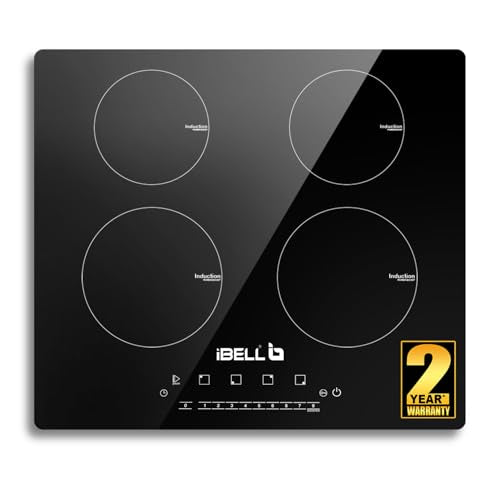 IBELL IBL EMINENCE04 Induction Hob, High Power, 7200W, Spacious cooktop with 2 year warranty, 9 Power Levels, Touch panel and Toughend Glass Top, (Black)