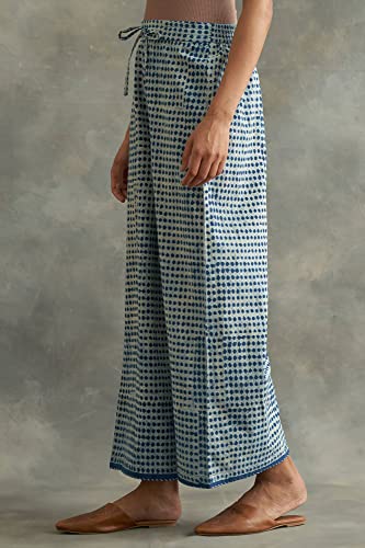 Folksong Pure Cotton Strechable Parallel Pants for Women | Pure Cotton Parallel Pants for Women | Trousers for Women | W for Woman