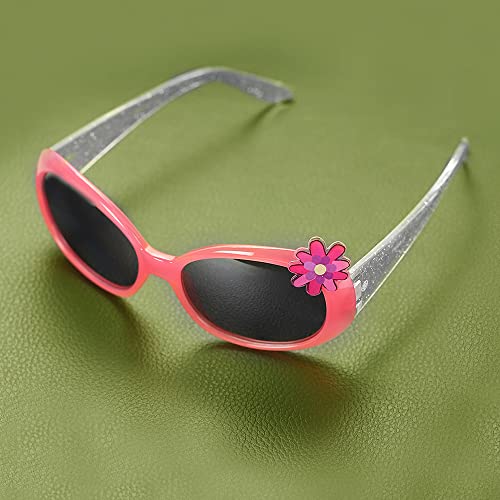 Carlton London Girl's Grey Lens & Pink Square Sunglasses