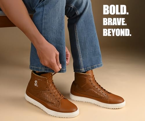 LOUIS STITCH Russet Tan Sneaker for Men | Comfortable Ankle Boot Sneaker | LSP-SNK-AVI007-TN | UK-11