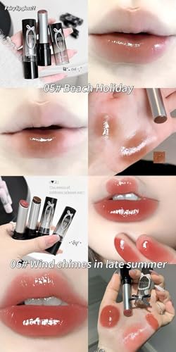 Cappuvini Retro Sweet And Cool Solid Lip Gloss | Smudge-Proof Color Lock Technology | Crystal Glossy Wet Look Lips | Comfortable Wear No Dryness | Curated Seasonal Color Options | Natural Pink Nude Brown | Instant Volume Plumping Effect | Affordable Luxur