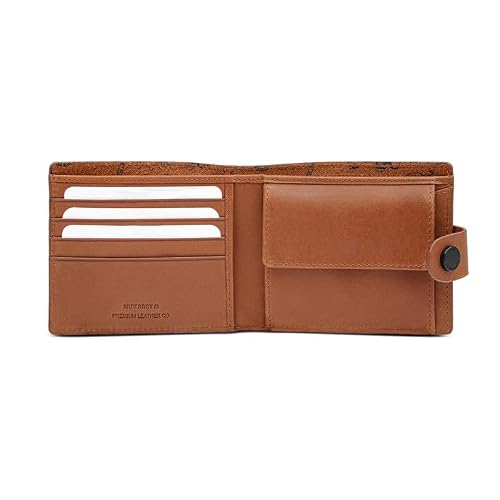 Superdry Men's Leather Global Coin Wallet Ribble - Tan