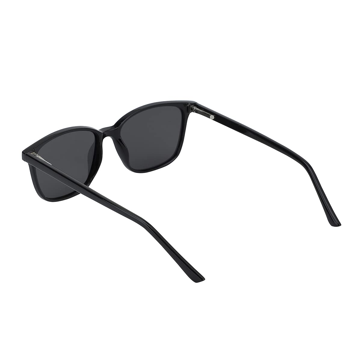 Carlton London Unisex Adult Square Grey One Size Casual Summer Wear Polycarbonate Frame Polarised and UV Protected Lens Sunglasses