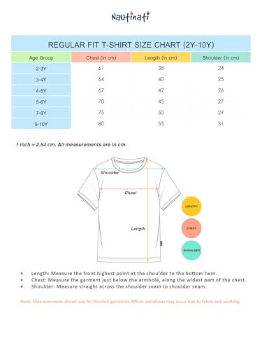 Nautinati Girls’ Mango and Lemon Print Cotton T-Shirts | Pack of 2 T-Shirts for 2 to 10 Years