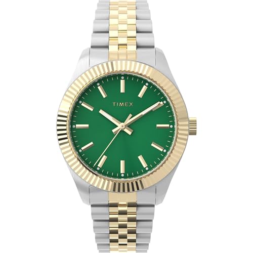 Timex Women's imex Legacy 36mm Watch - Two-Tone Bracelet Green Dial Gold-Tone Case, Two-Tone