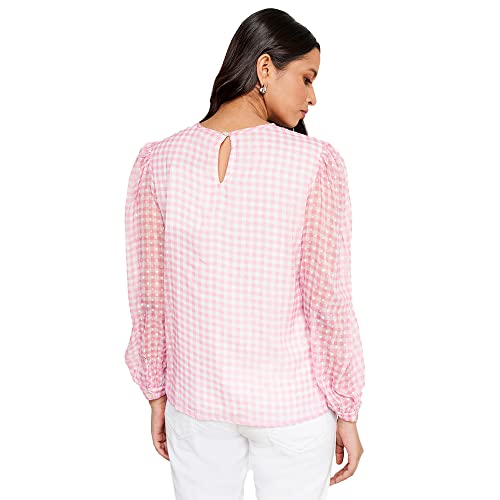 AND Women's Regular Shirt (EE23AB024TR15B_Pink