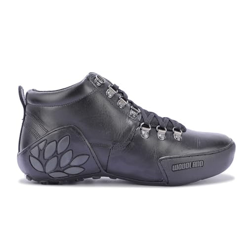 Woodland Men's Black Leather Casual Shoe-8 UK (42 EU) (GC 1869115NW)