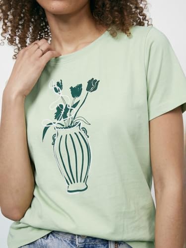 Max Women Printed T-Shirt (Green_XL)