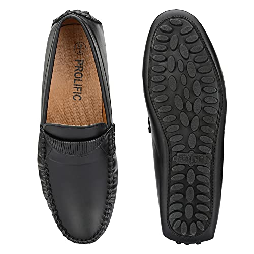 Prolific Men's Formal Drving Loafer Shoes (Size UK 6-13) Black