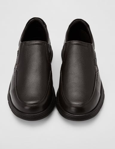 Lee Cooper Men's LC9063E Leather Oxford Formal Shoes | Lightweight | Comfortable & Stylish Soft Cushioned Insole for Office, Business & Parties_LC9063E_Brown_43EU / 9UK