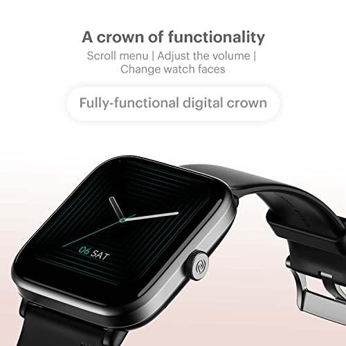 Noise ColorFit Pro 4 Advanced Bluetooth Calling Smart Watch with 1.72" TruView Display, Fully-Functional Digital Crown, 311 PPI, 60Hz Refresh Rate, 500 NITS Brightness (Charcoal Black)