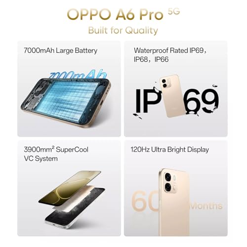 OPPO A6 Pro 5G Smartphone 8+256GB Gold
