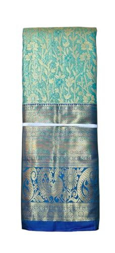 SREE KUMARAN Women's Kanchipuram Silk Pure Pattu Sarees With Blouse (VSK178-7)