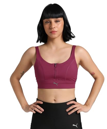 Puma Women's Polyester Underwire Casual Padded Sports Bras (527728_Port