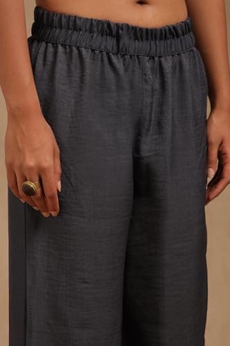 Soch Womens Grey Solid Palazzo
