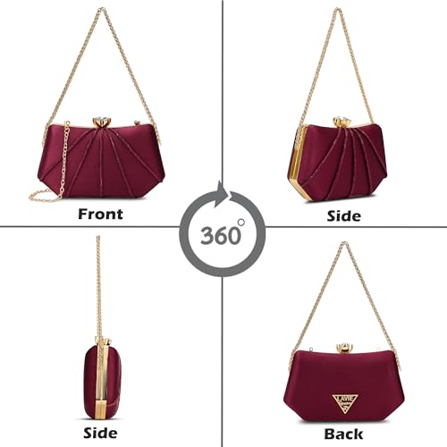Lavie Signature Women's Akron Handle Framed Clutch | Ladies Purse | Gift For Women