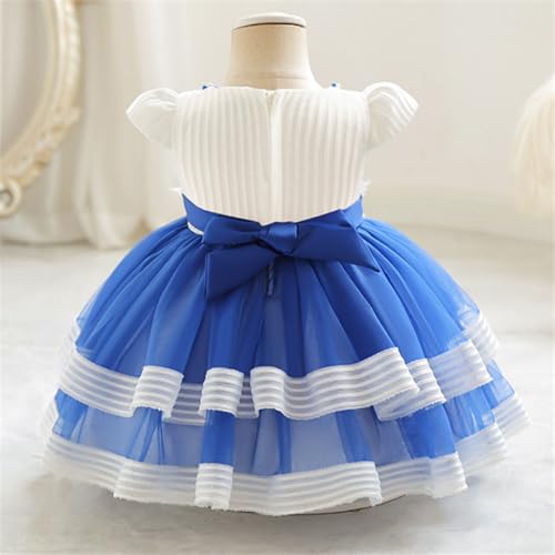 Hopscotch Baby Girls Knee Length Party Dresses in White Color For Ages (18-24 Months)