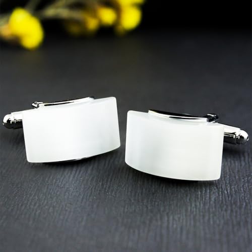 Peluche Stone Saga: Studded with Cat's Eye Stone Cufflinks for Men