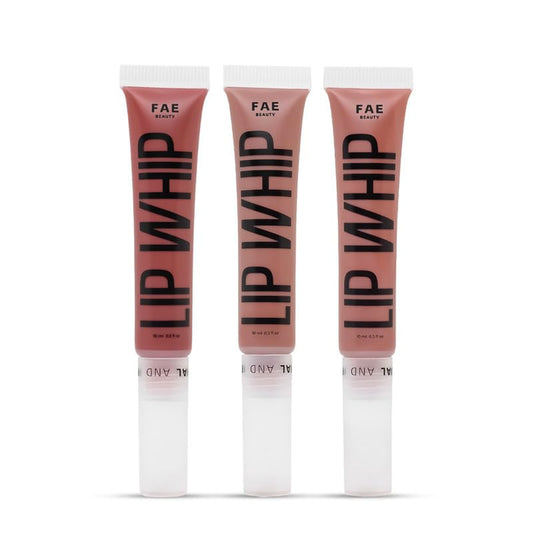 Fae Beauty Lip Whip 12Hr Comfortable Matte Liquid Lipstick (10ml X 3Pcs) | Long Wear | Non Drying | Soft Mousse Smudgeproof Formula | Vegan | With Moisture Lock Technology | Enriched with Vitamin E and Cherry Coffee - Shades Buns, Screw & Cuff