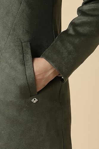 Women Olive Solid Formal Jacket