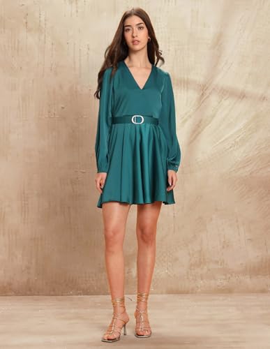 U.S. POLO ASSN. UWAW25DRS220 Teal Womens Dress (UWAW25DRS220_Blue_M)