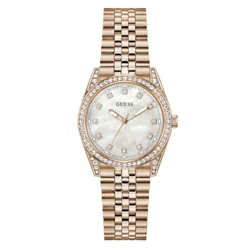 GUESS Round 34mm White Dial Analog Women Watch - GW1099L4