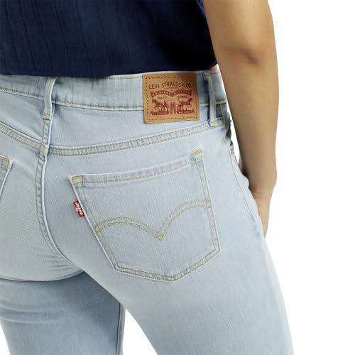 Levi's Women's Mid Rise 711 Skinny Fit Light-Blue Jeans